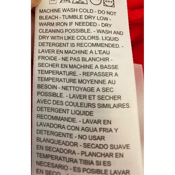 Levis Red Embroidered Floral Hoodie Sweatshirt Womens Pullover Medium - Picture 6 of 11